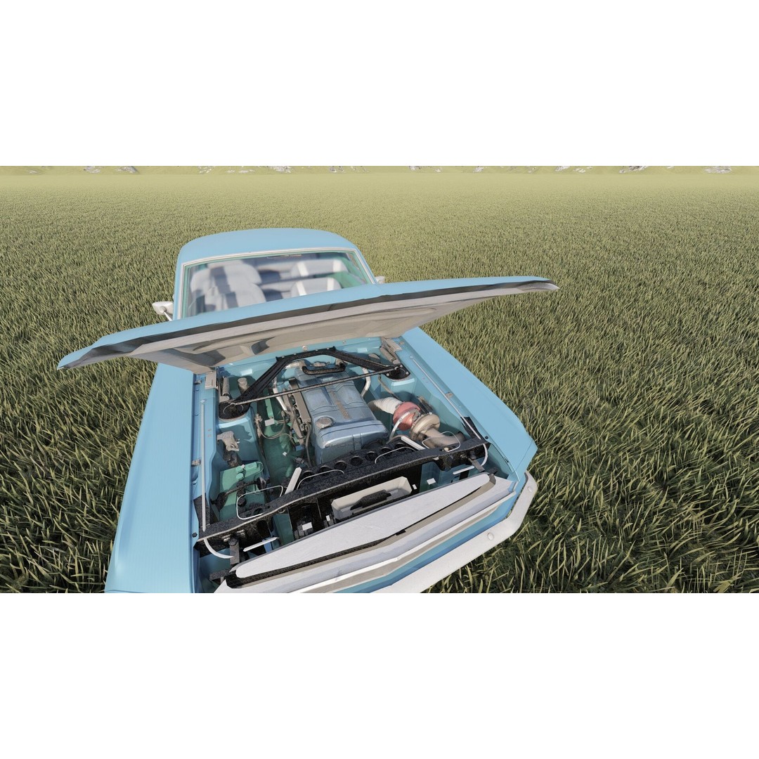 1960s Ford Mustang 3D Model – Detailed Antique Car Asset, Lumion Ready - View 29