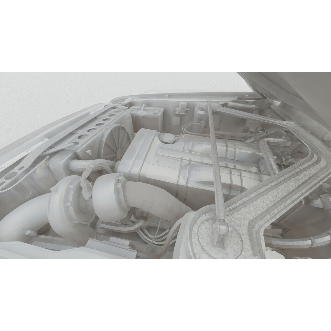1960s Ford Mustang 3D Model – Detailed Antique Car Asset, Lumion Ready - View 34