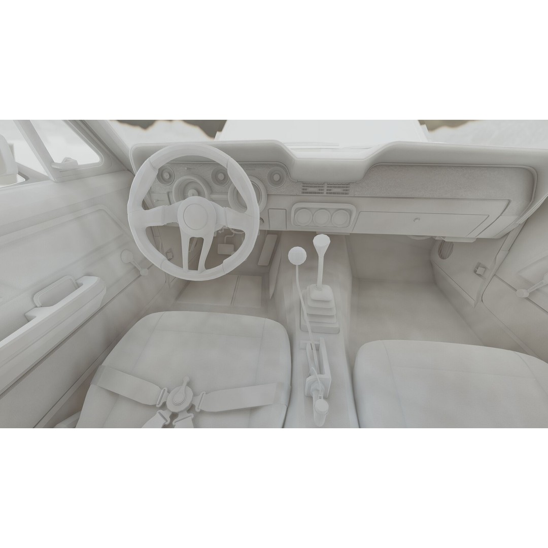 1960s Ford Mustang 3D Model – Detailed Antique Car Asset, Lumion Ready - View 37