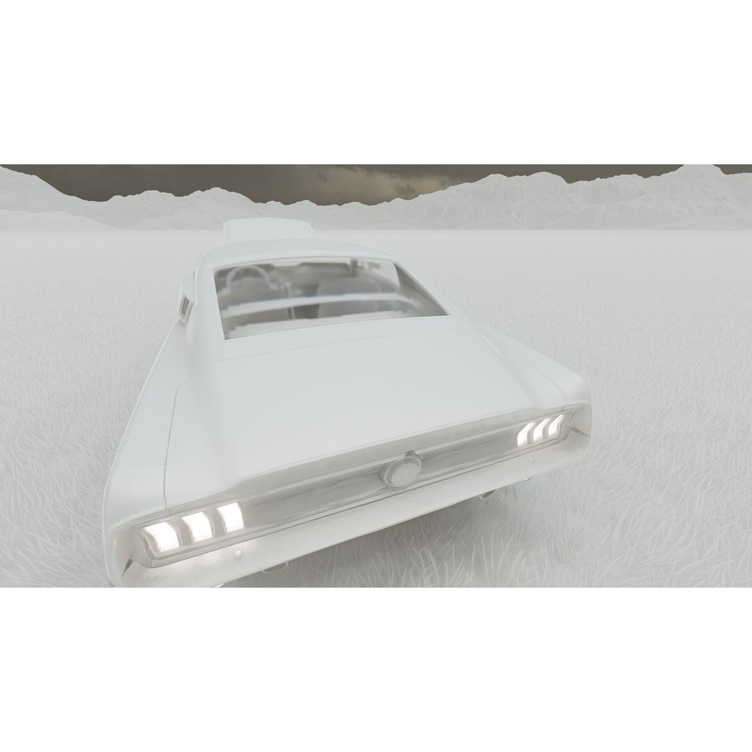 1960s Ford Mustang 3D Model – Detailed Antique Car Asset, Lumion Ready - View 41