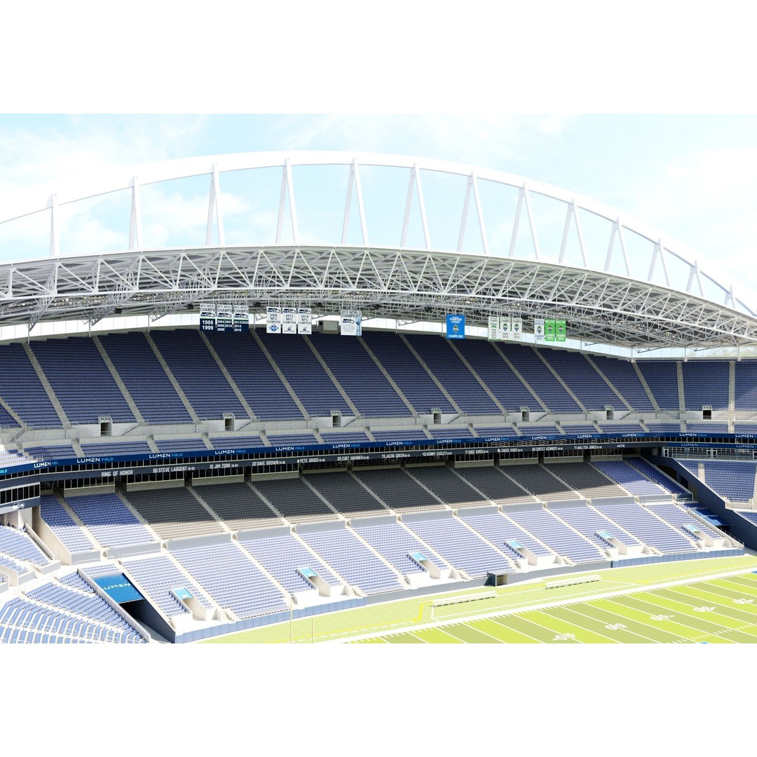 Lumen Field 3D Model – Realistic Stadium Asset with PBR Textures - View 14