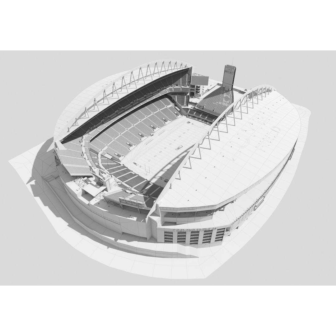 Lumen Field 3D Model – Realistic Stadium Asset with PBR Textures - View 17