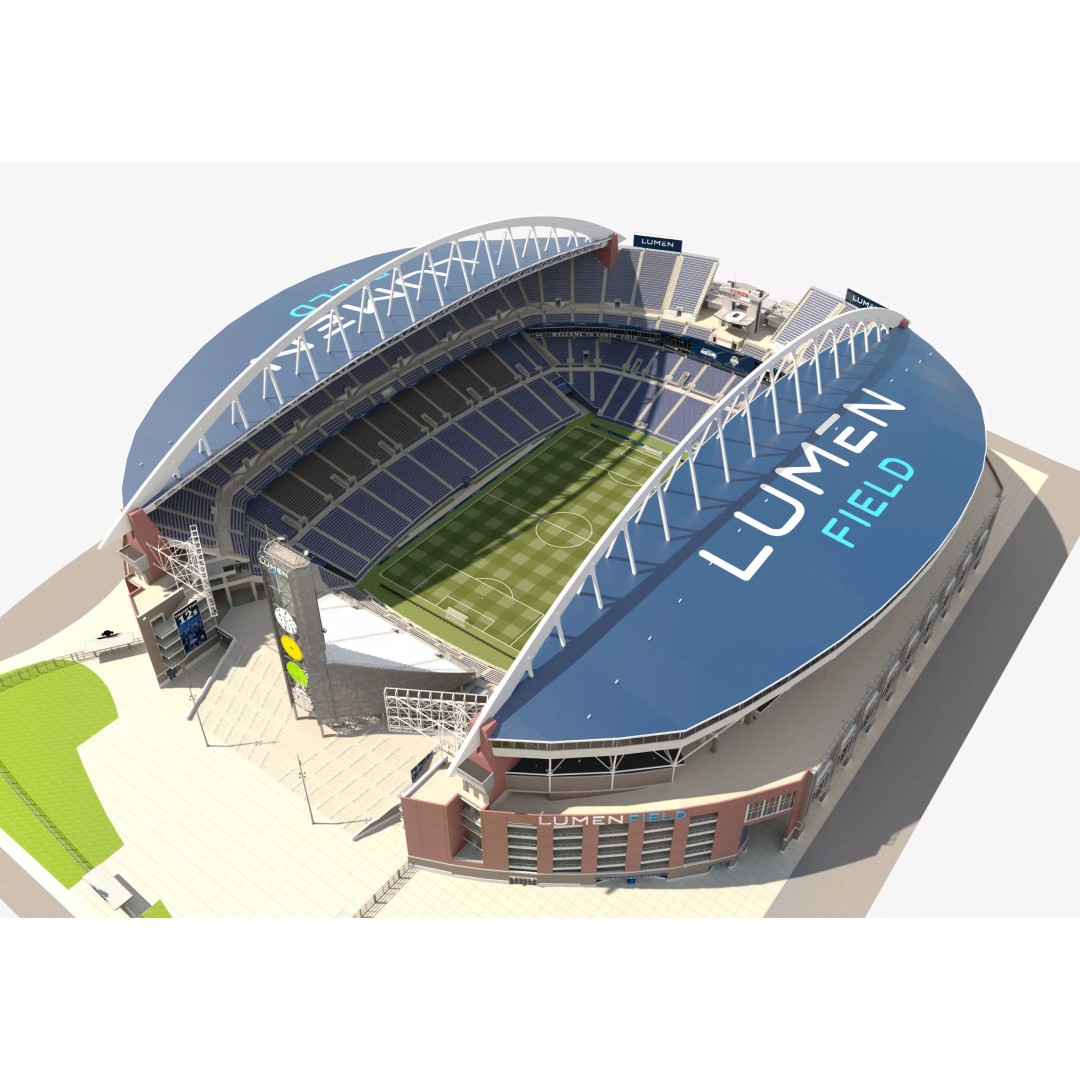 Lumen Field 3D Model – Realistic Stadium Asset with PBR Textures - View 2