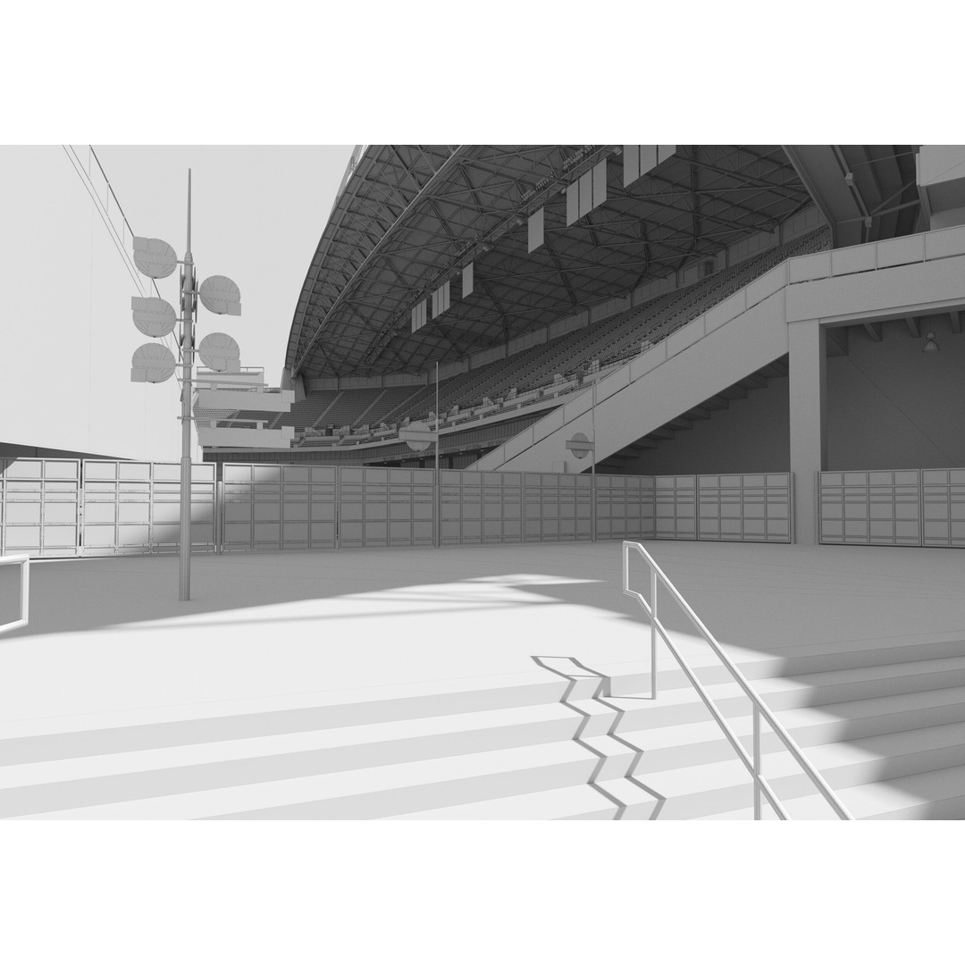 Lumen Field 3D Model – Realistic Stadium Asset with PBR Textures - View 25