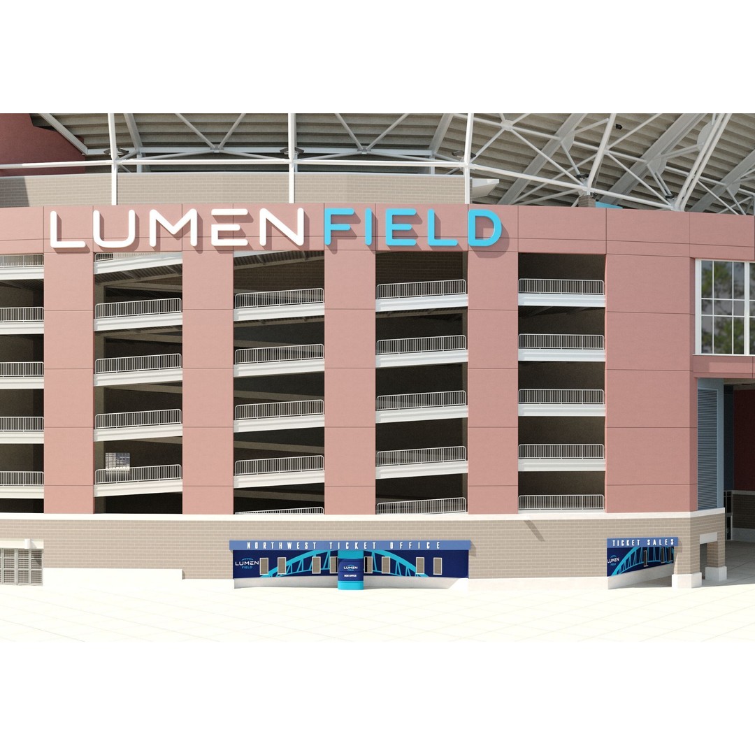 Lumen Field 3D Model – Realistic Stadium Asset with PBR Textures - View 9