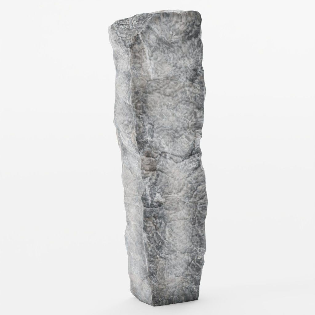 Standing Stones 3D Model – Low Poly Game-Ready Monoliths, FBX, OBJ - View 11