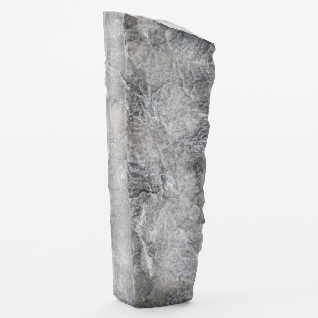 Standing Stones 3D Model – Low Poly Game-Ready Monoliths, FBX, OBJ - View 12