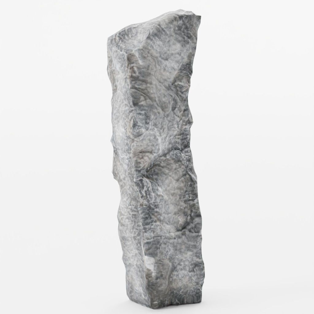 Standing Stones 3D Model – Low Poly Game-Ready Monoliths, FBX, OBJ - View 3