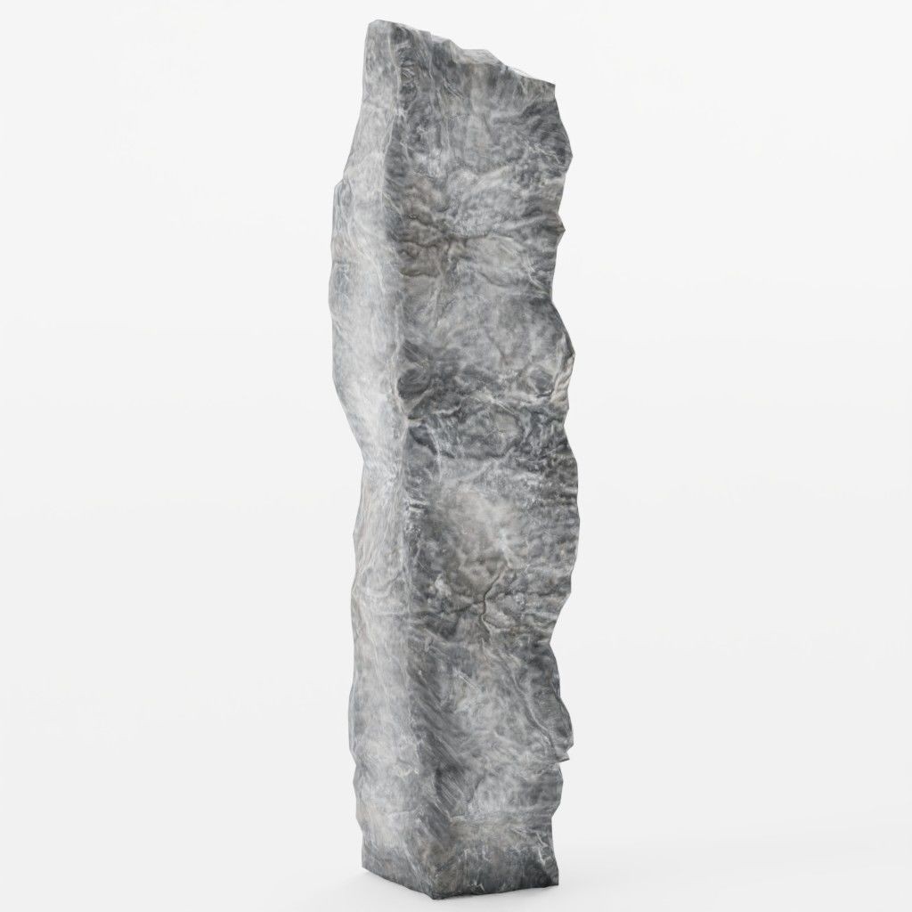 Standing Stones 3D Model – Low Poly Game-Ready Monoliths, FBX, OBJ - View 6