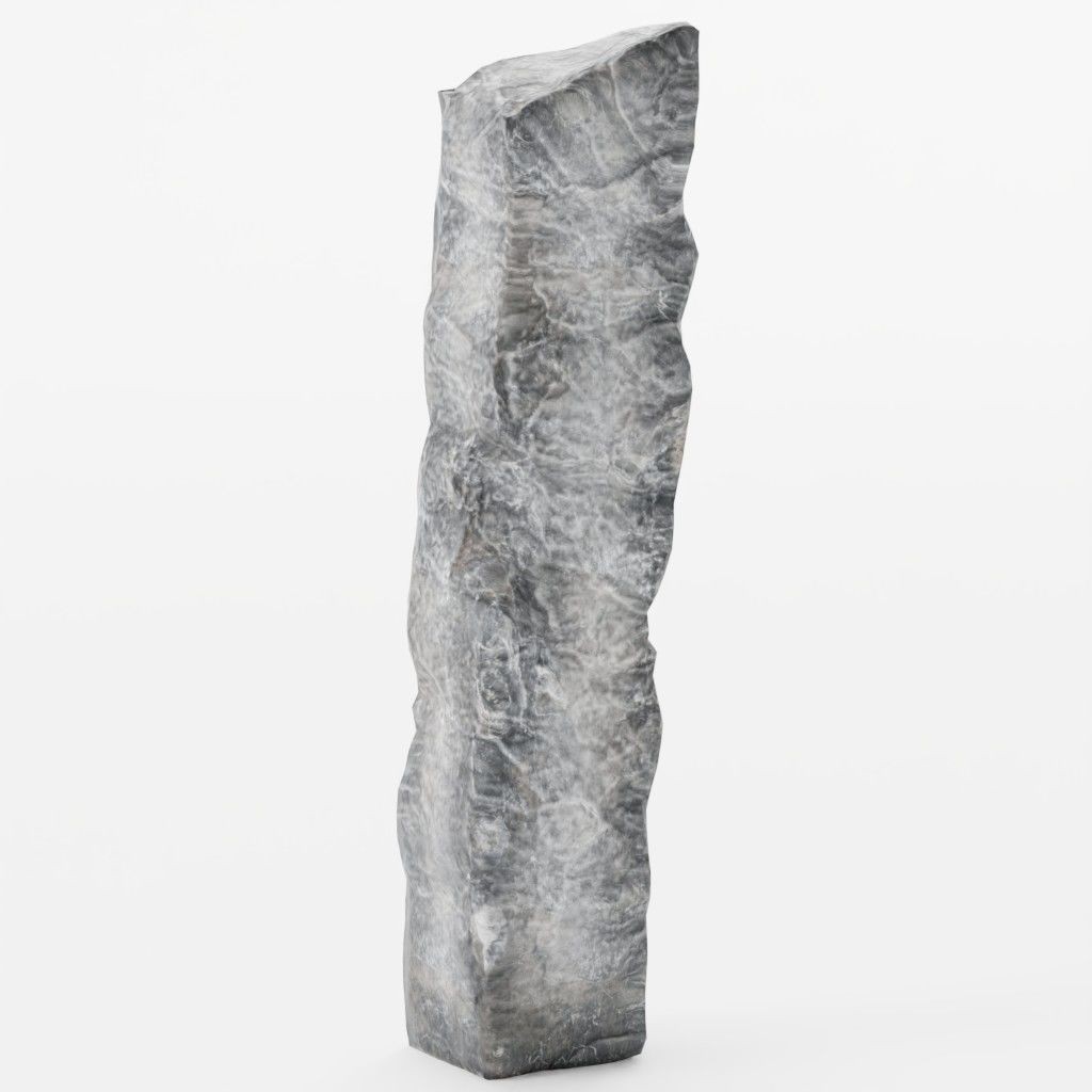 Standing Stones 3D Model – Low Poly Game-Ready Monoliths, FBX, OBJ - View 7