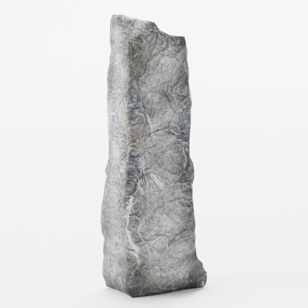 Standing Stones 3D Model – Low Poly Game-Ready Monoliths, FBX, OBJ - View 9