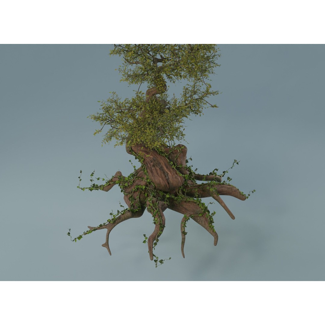 Chinese Banyan Tree 3D Model – Low Poly PBR Asset, Blender & FBX - View 16