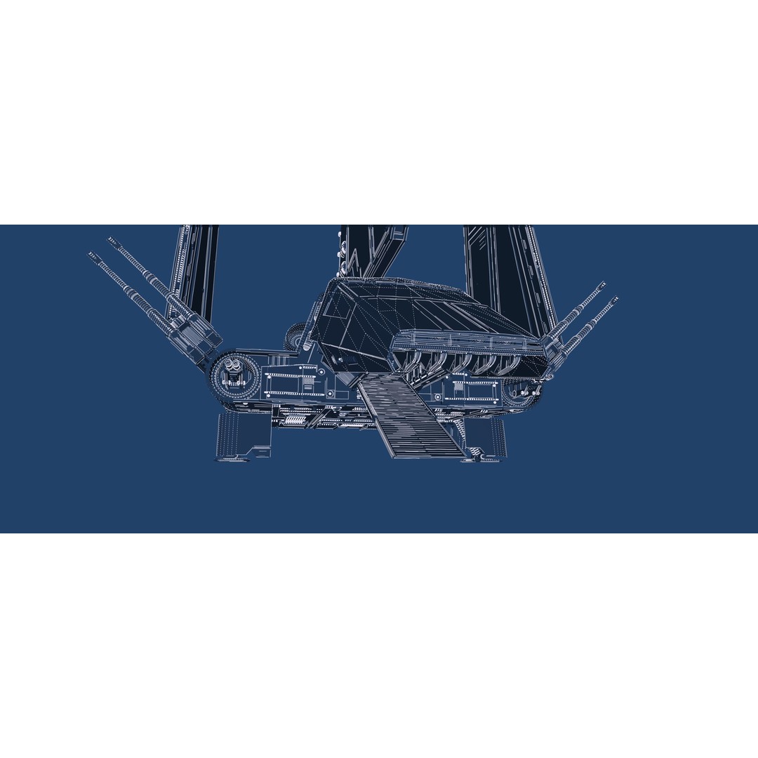 Star Wars Lambda T4A Class Shuttle 3D Model – Detailed Interior, FBX, Lumion Ready