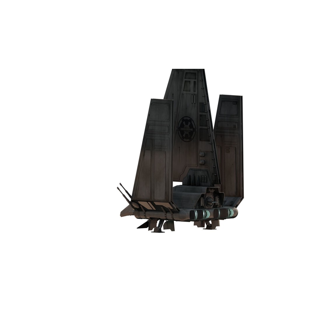 Star Wars Lambda T4A Class Shuttle 3D Model – Detailed Interior, FBX, Lumion Ready - View 10
