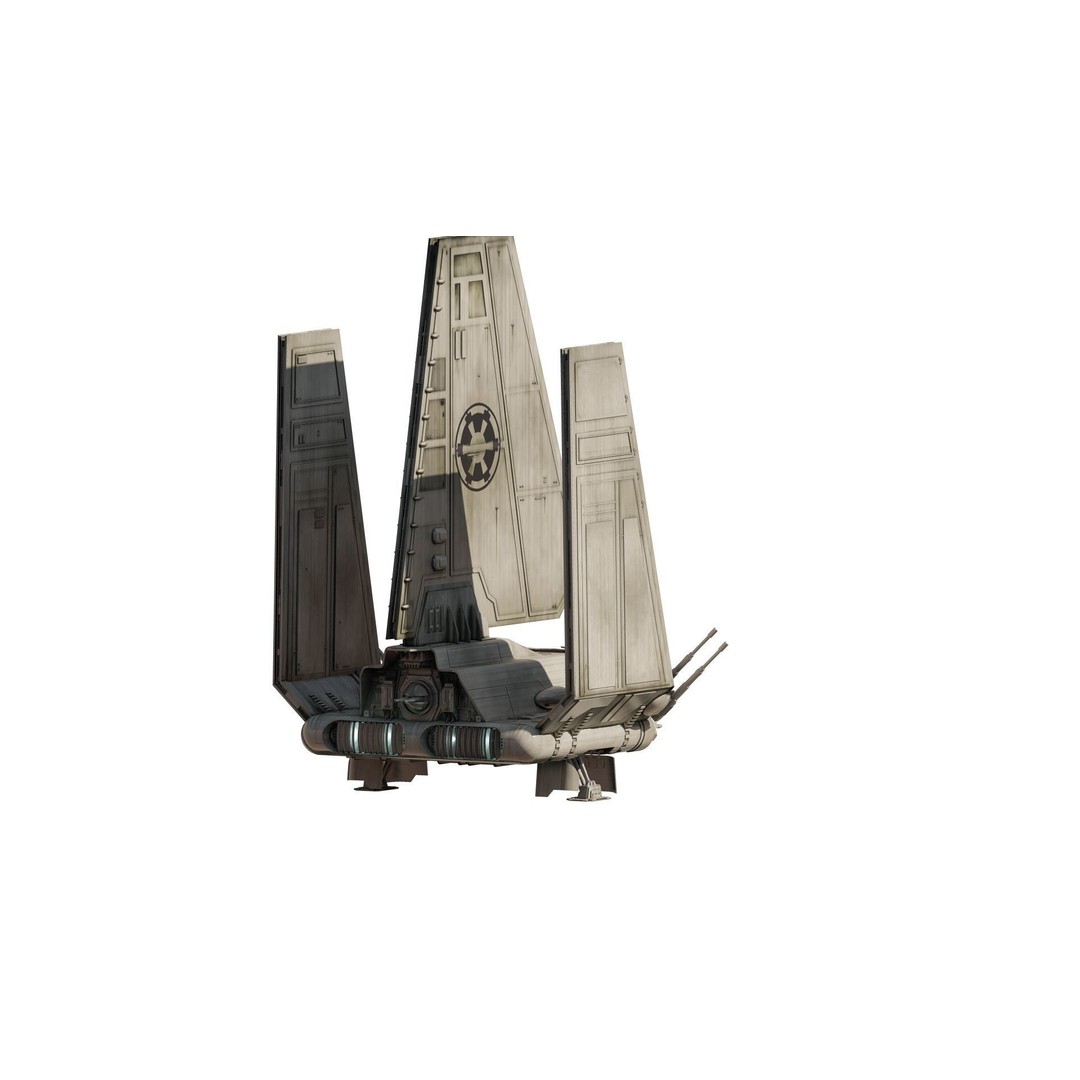 Star Wars Lambda T4A Class Shuttle 3D Model – Detailed Interior, FBX, Lumion Ready - View 14