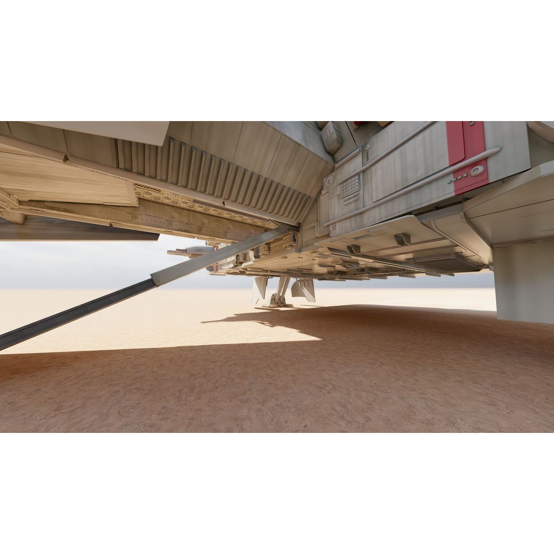 Star Wars Lambda T4A Class Shuttle 3D Model – Detailed Interior, FBX, Lumion Ready - View 29
