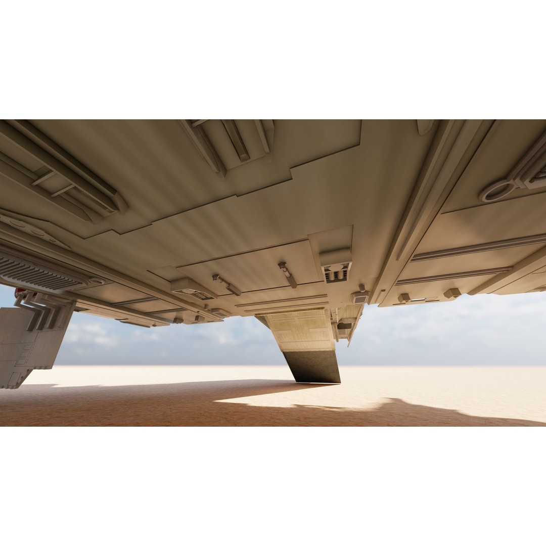 Star Wars Lambda T4A Class Shuttle 3D Model – Detailed Interior, FBX, Lumion Ready - View 30