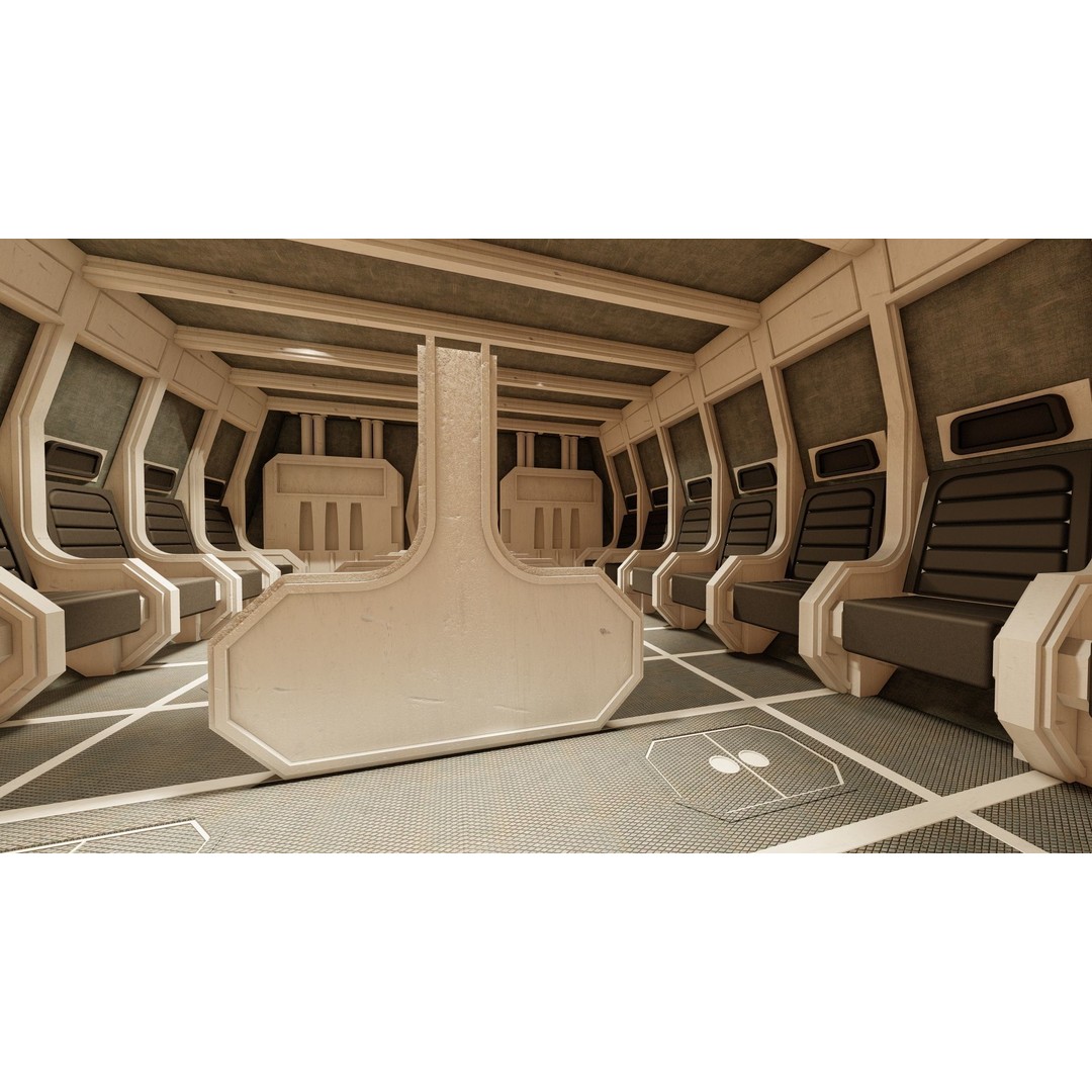 Star Wars Lambda T4A Class Shuttle 3D Model – Detailed Interior, FBX, Lumion Ready - View 32
