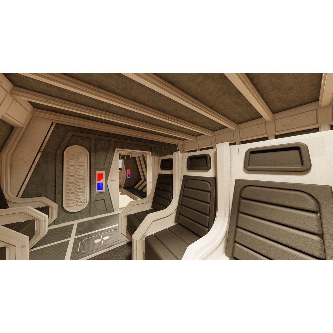 Star Wars Lambda T4A Class Shuttle 3D Model – Detailed Interior, FBX, Lumion Ready - View 33