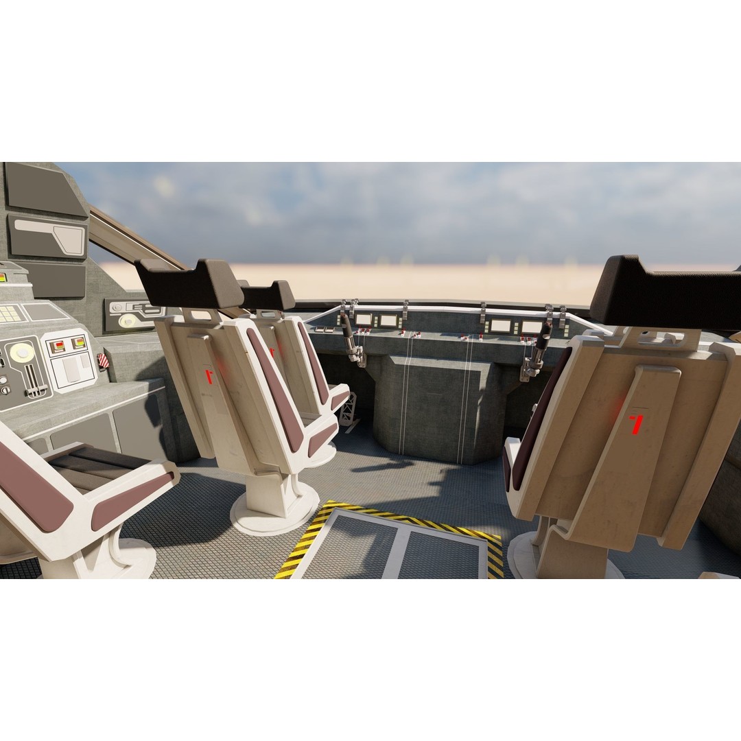 Star Wars Lambda T4A Class Shuttle 3D Model – Detailed Interior, FBX, Lumion Ready - View 35