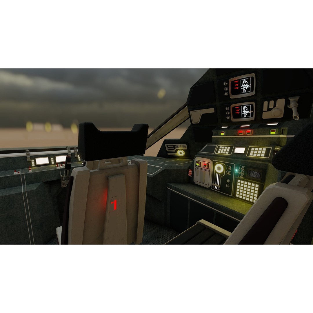 Star Wars Lambda T4A Class Shuttle 3D Model – Detailed Interior, FBX, Lumion Ready - View 40
