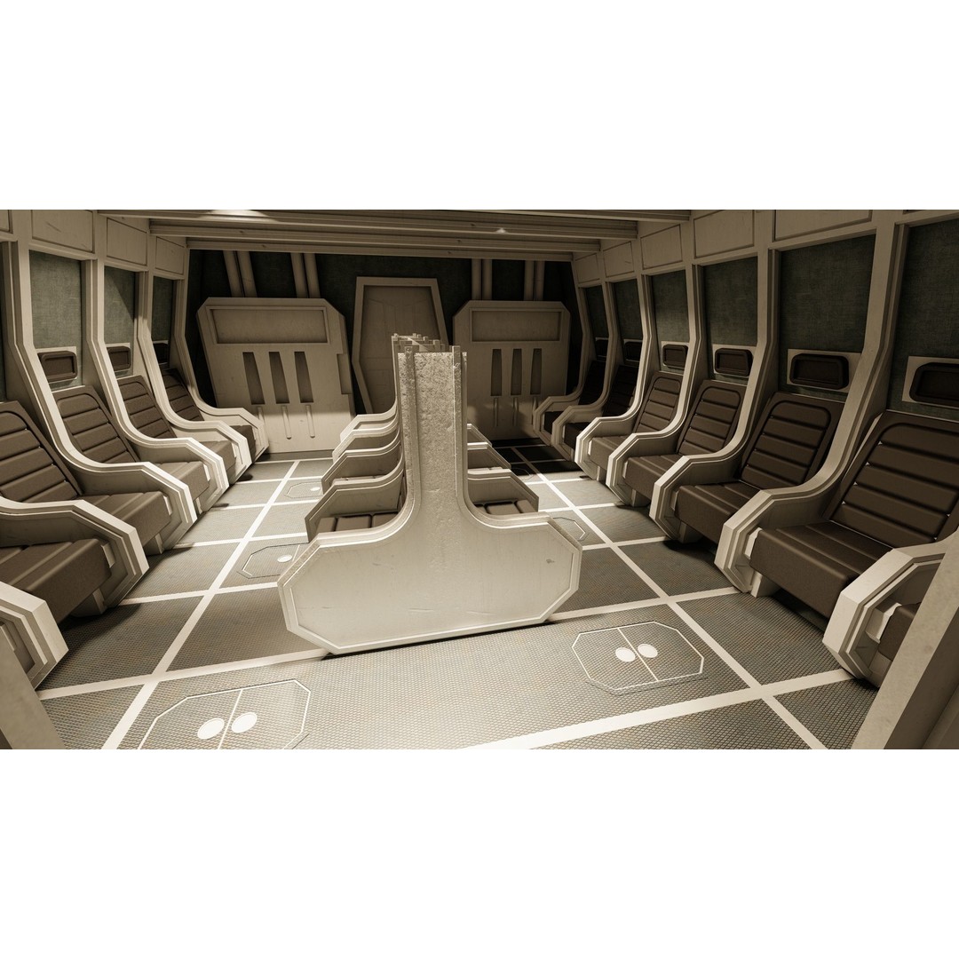 Star Wars Lambda T4A Class Shuttle 3D Model – Detailed Interior, FBX, Lumion Ready - View 41