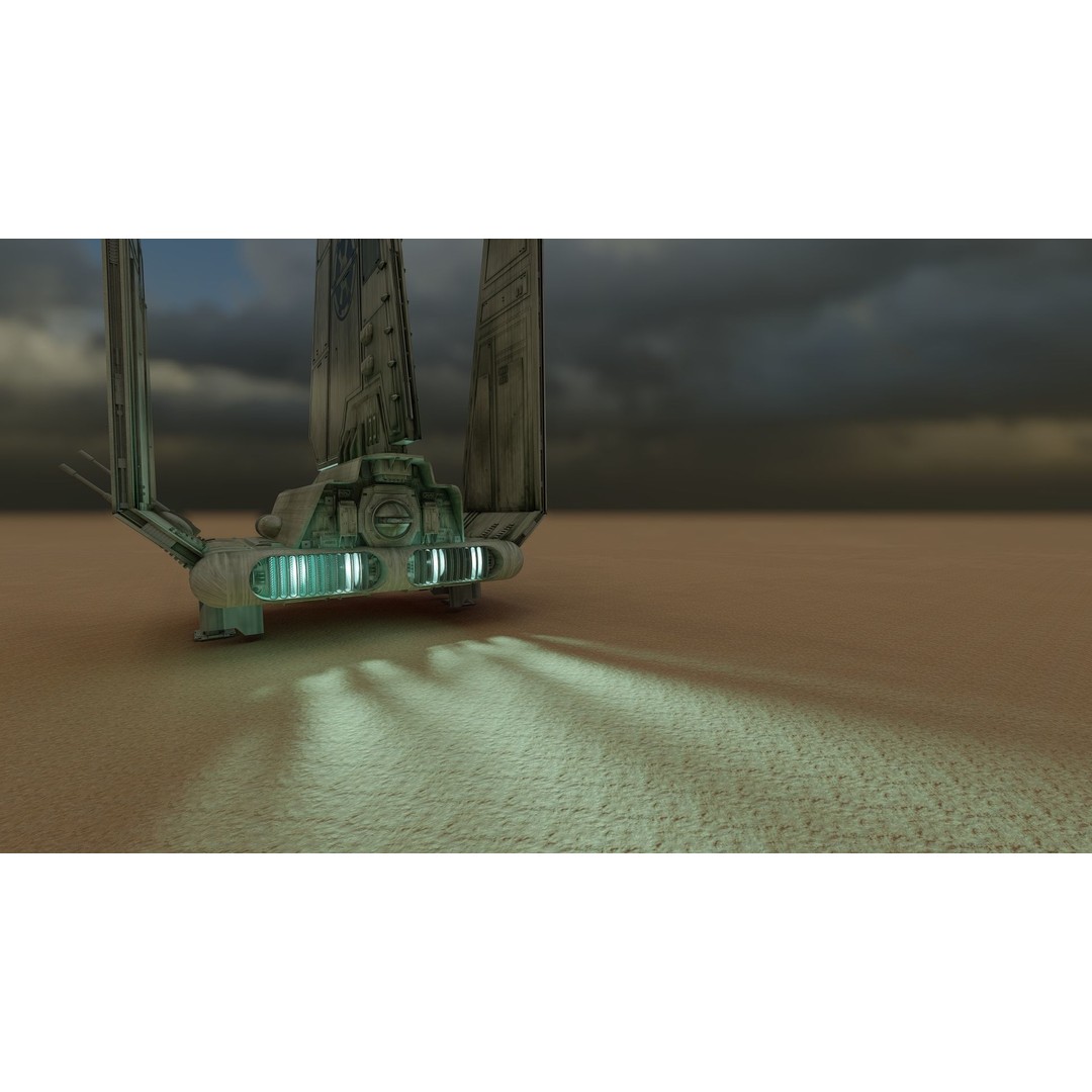 Star Wars Lambda T4A Class Shuttle 3D Model – Detailed Interior, FBX, Lumion Ready - View 42