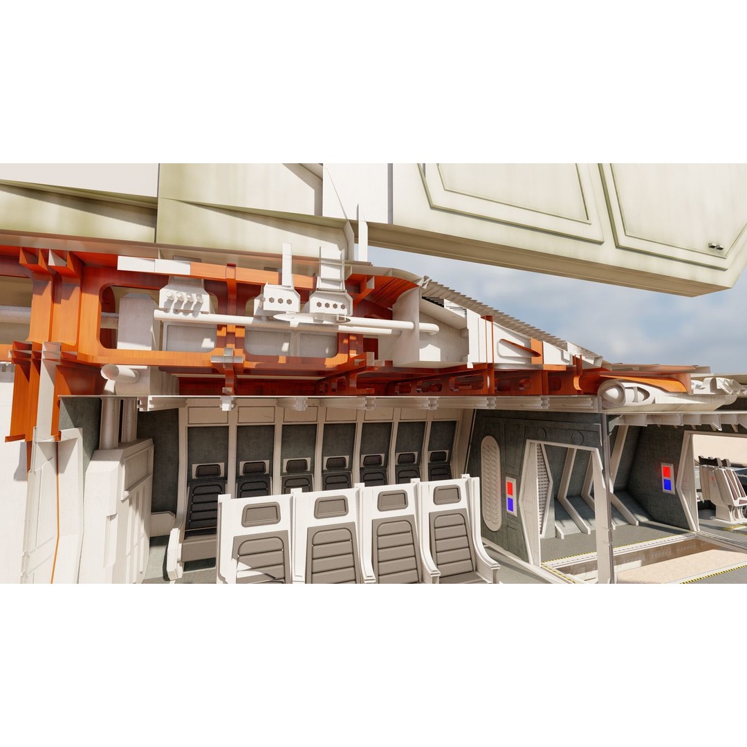 Star Wars Lambda T4A Class Shuttle 3D Model – Detailed Interior, FBX, Lumion Ready - View 48