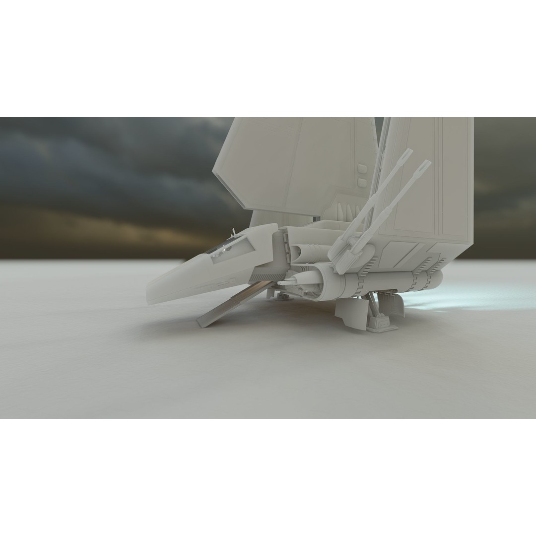Star Wars Lambda T4A Class Shuttle 3D Model – Detailed Interior, FBX, Lumion Ready - View 51
