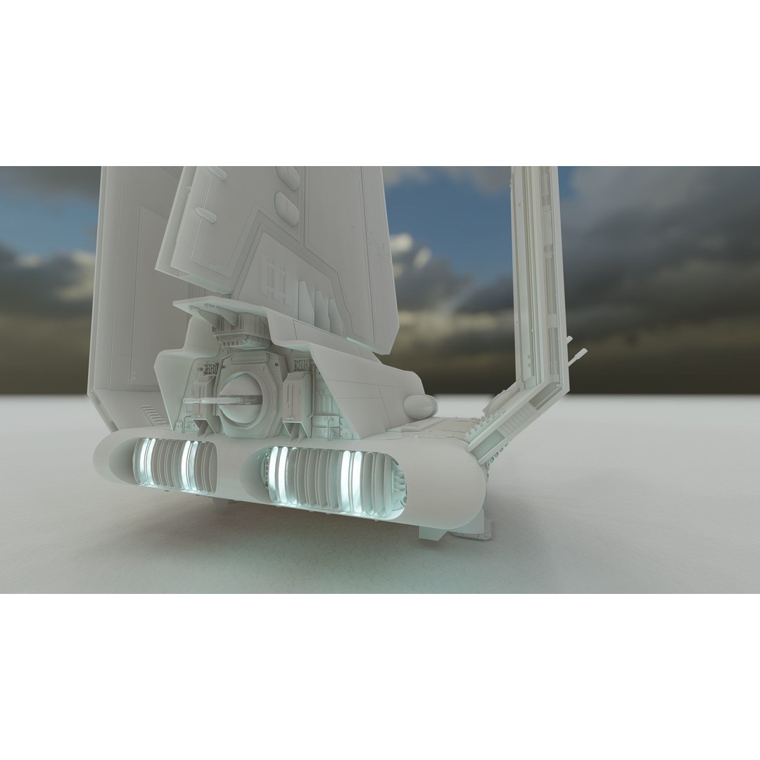 Star Wars Lambda T4A Class Shuttle 3D Model – Detailed Interior, FBX, Lumion Ready - View 54