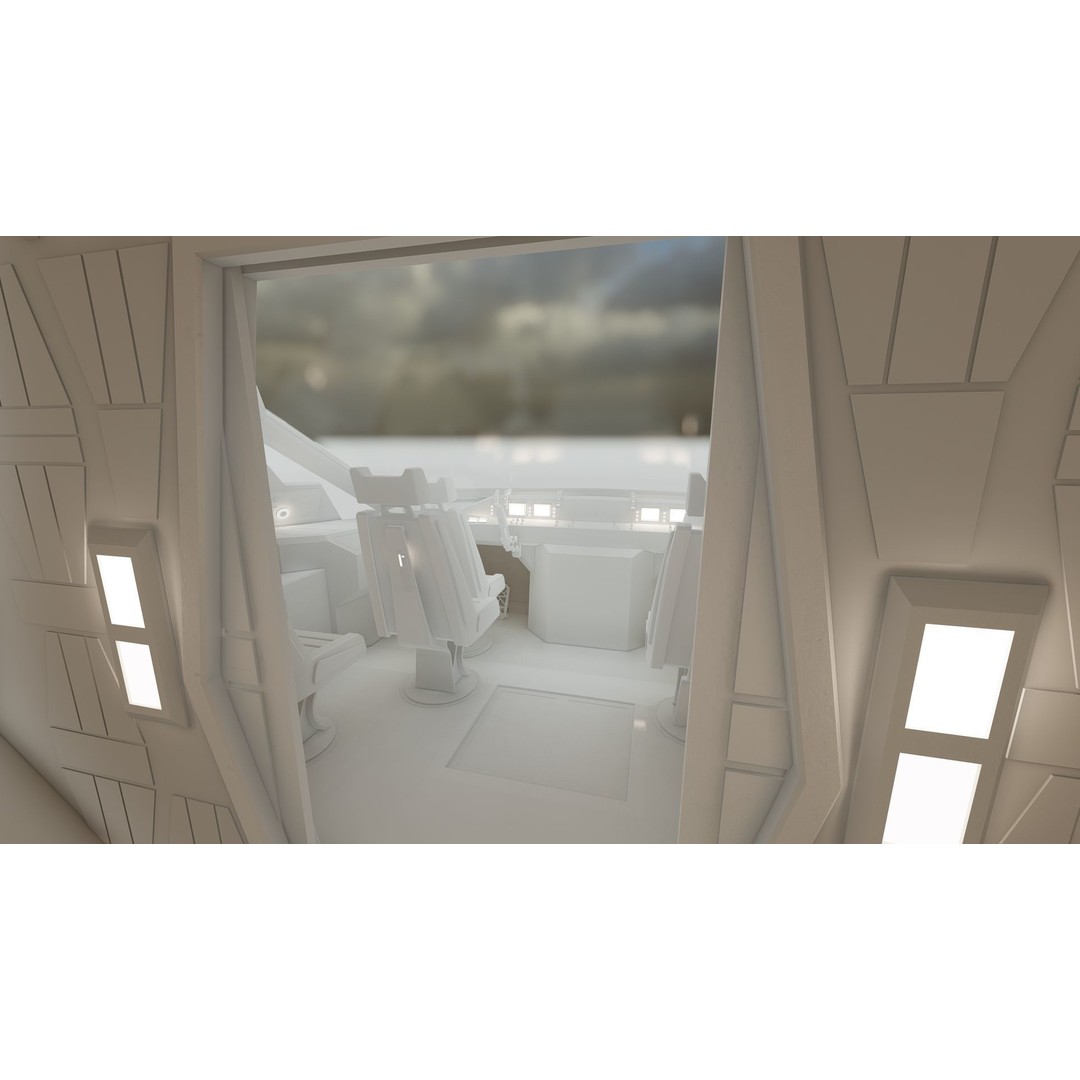 Star Wars Lambda T4A Class Shuttle 3D Model – Detailed Interior, FBX, Lumion Ready - View 58