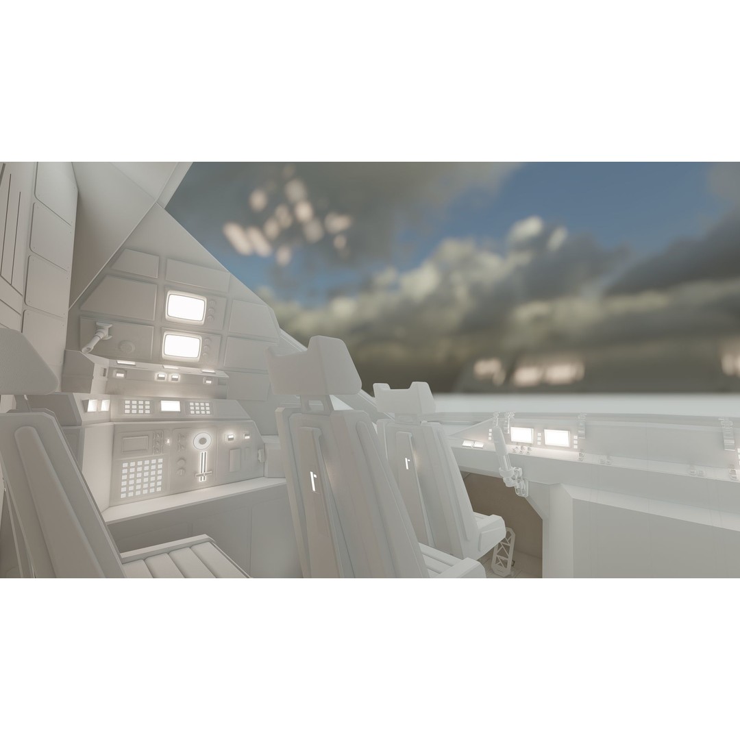 Star Wars Lambda T4A Class Shuttle 3D Model – Detailed Interior, FBX, Lumion Ready - View 59