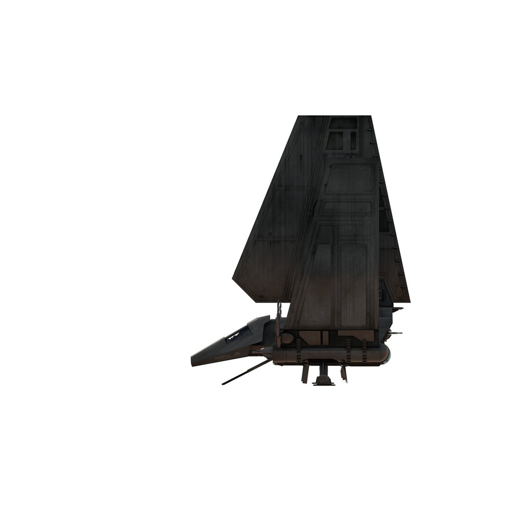 Star Wars Lambda T4A Class Shuttle 3D Model – Detailed Interior, FBX, Lumion Ready - View 7