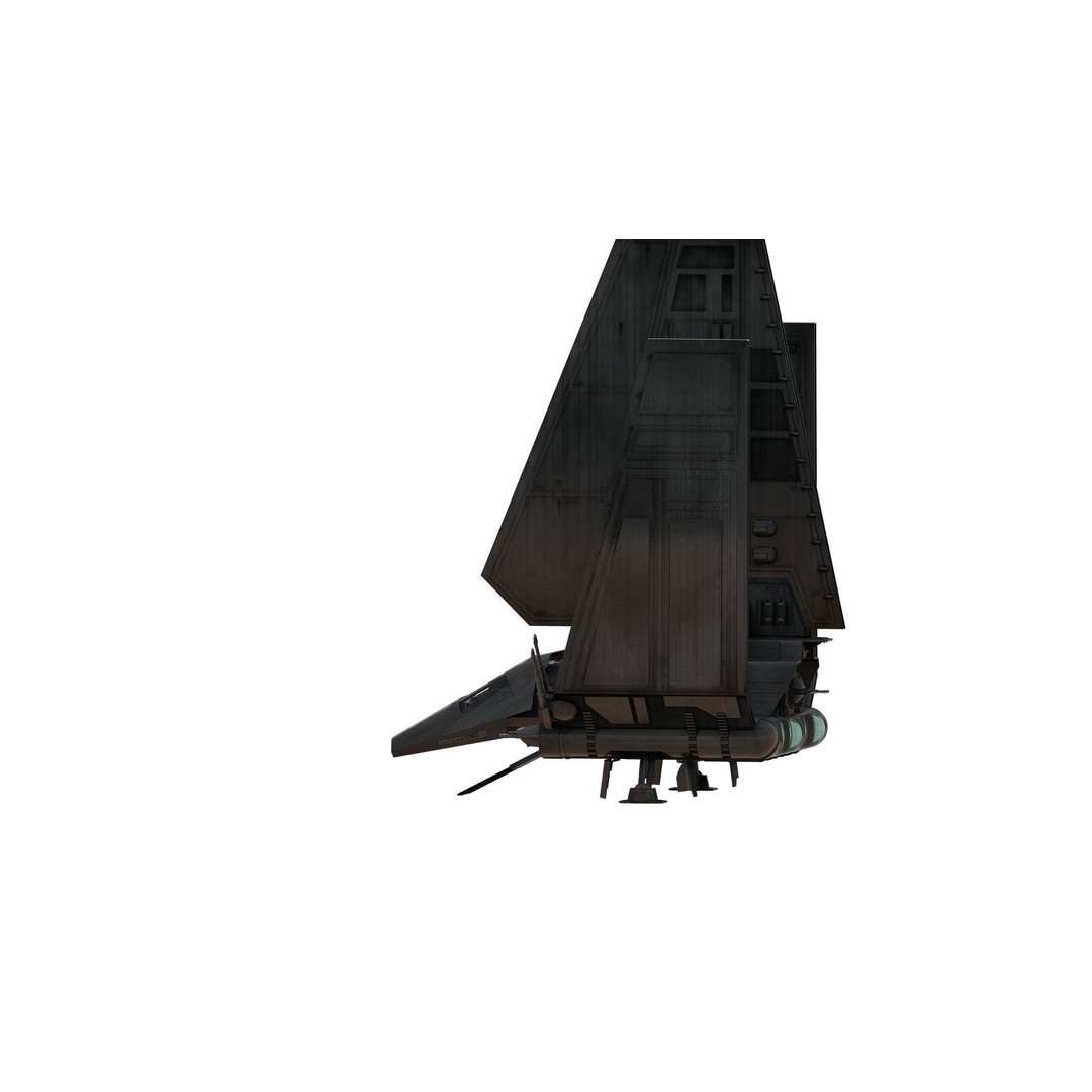 Star Wars Lambda T4A Class Shuttle 3D Model – Detailed Interior, FBX, Lumion Ready - View 8