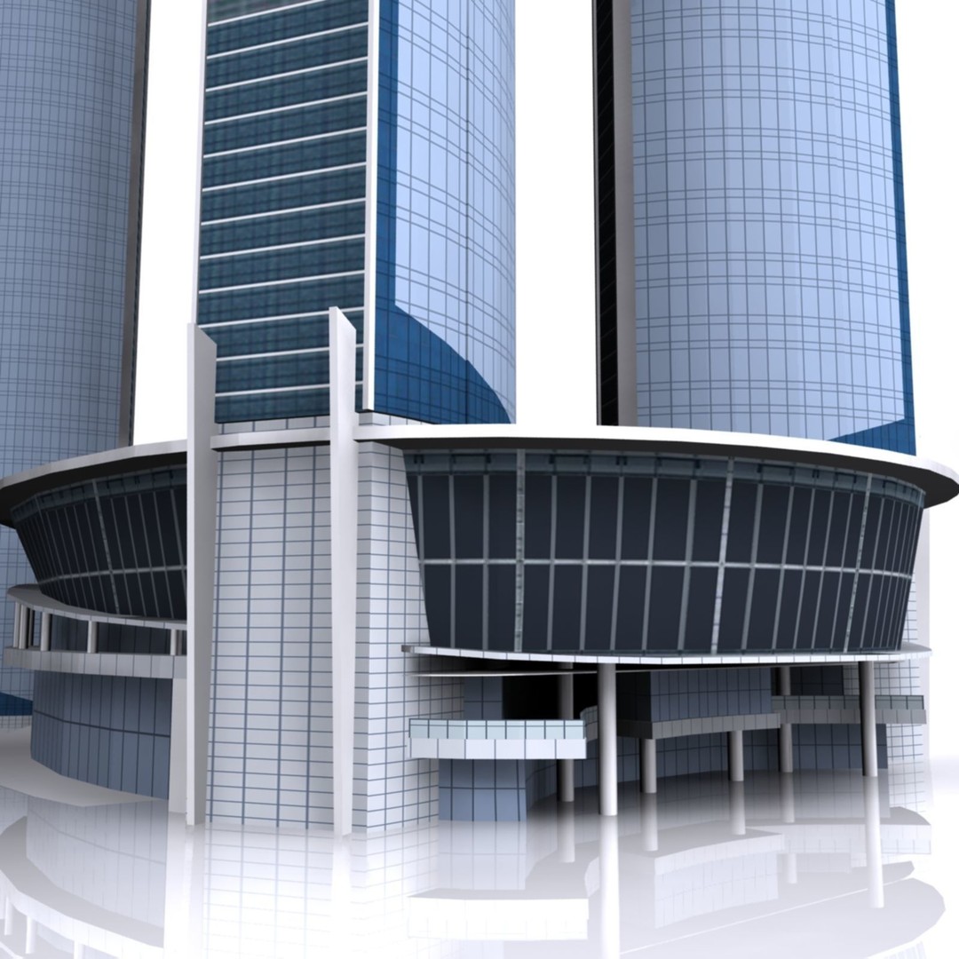 Etihad Tower 3D Model – Low Poly Landmark Asset, FBX & OBJ - View 11