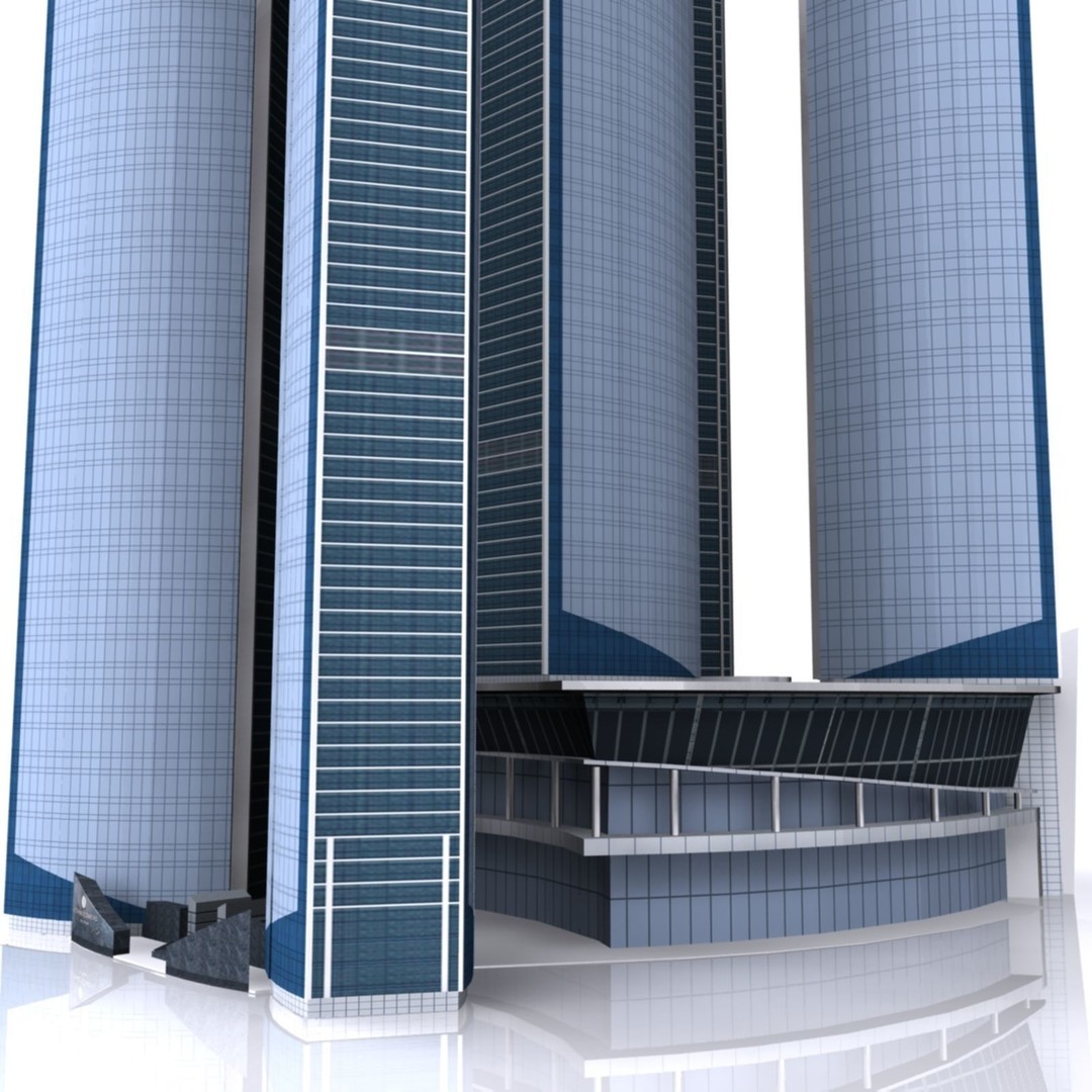 Etihad Tower 3D Model – Low Poly Landmark Asset, FBX & OBJ - View 5