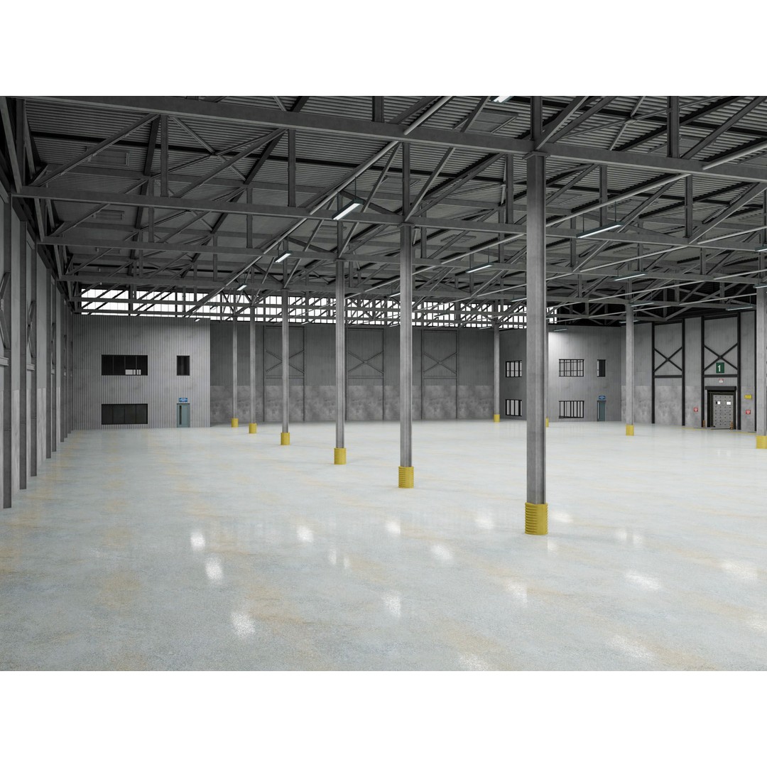 Warehouse Logistic 3D Model – Industrial Depot, Cinema4D R25, FBX - View 15