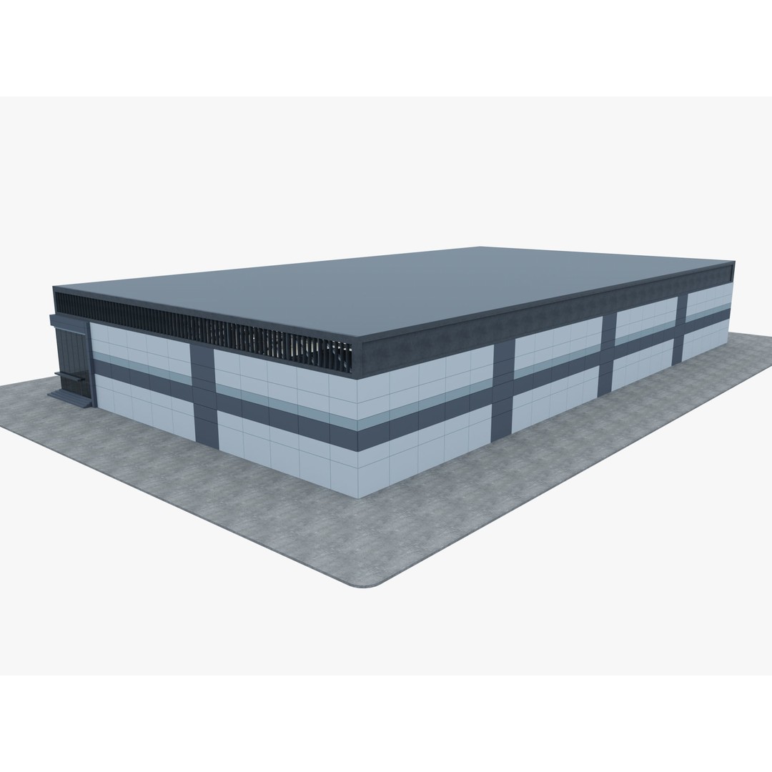 Warehouse Logistic 3D Model – Industrial Depot, Cinema4D R25, FBX - View 17