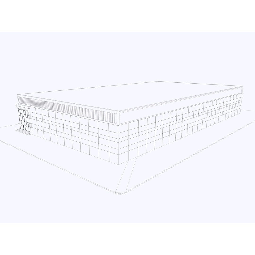 Warehouse Logistic 3D Model – Industrial Depot, Cinema4D R25, FBX - View 23