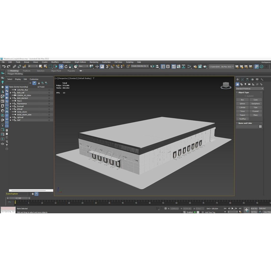 Warehouse Logistic 3D Model – Industrial Depot, Cinema4D R25, FBX - View 35