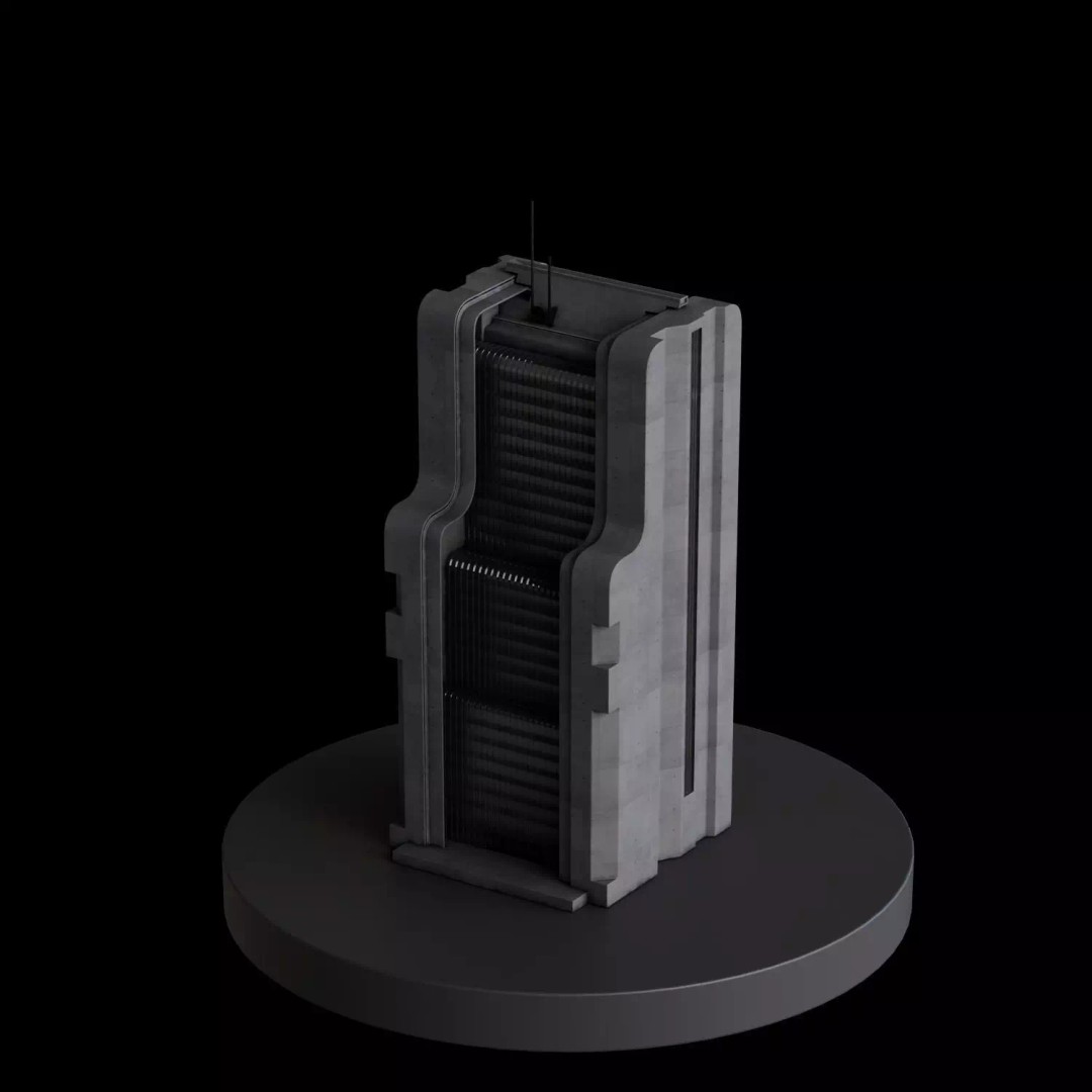 Art Deco City 3D Model – Medium to Low-Poly Cityscape, Blender & FBX - View 37