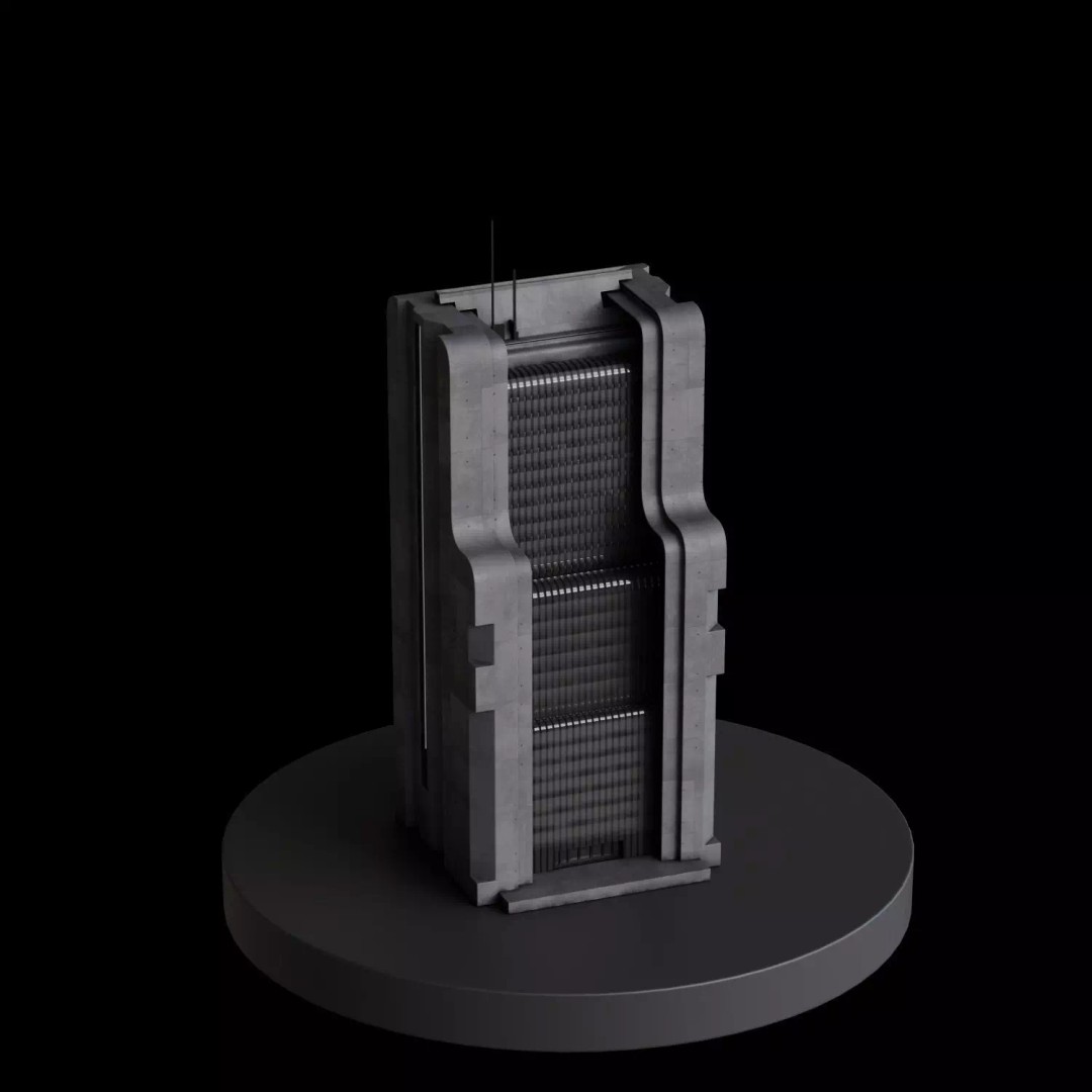 Art Deco City 3D Model – Medium to Low-Poly Cityscape, Blender & FBX - View 38