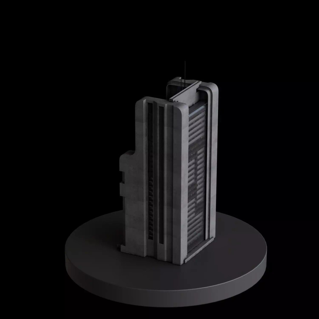 Art Deco City 3D Model – Medium to Low-Poly Cityscape, Blender & FBX - View 42