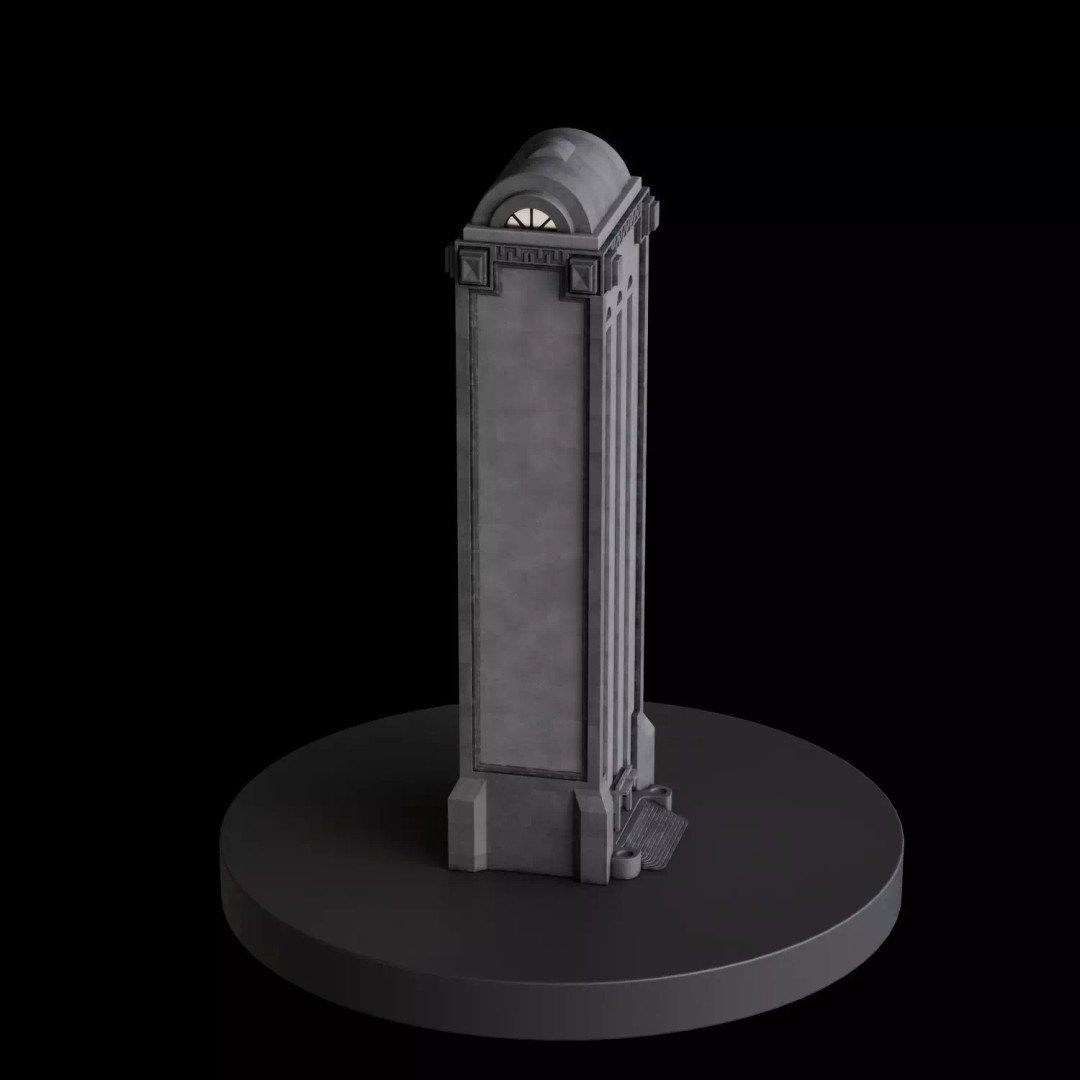 Art Deco City 3D Model – Medium to Low-Poly Cityscape, Blender & FBX - View 57