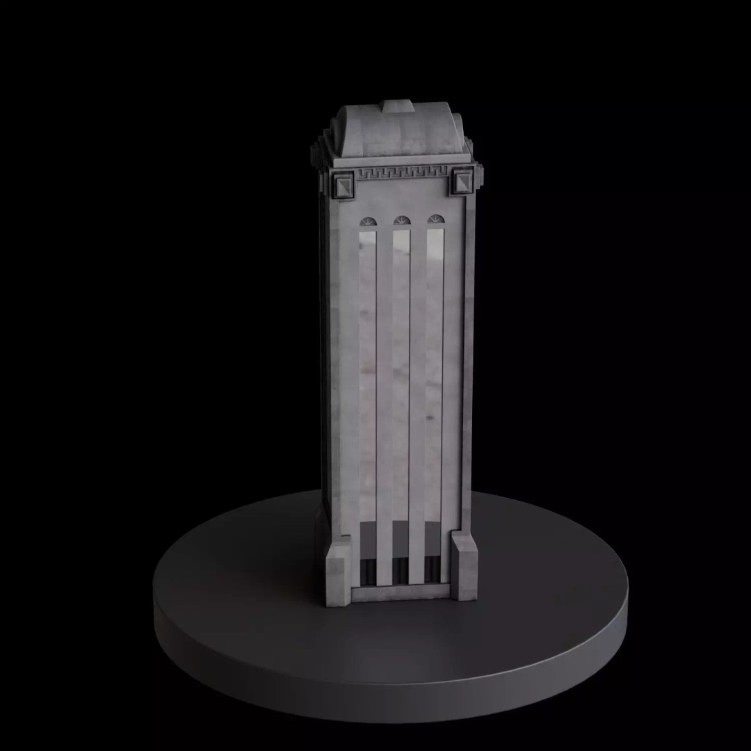 Art Deco City 3D Model – Medium to Low-Poly Cityscape, Blender & FBX - View 59