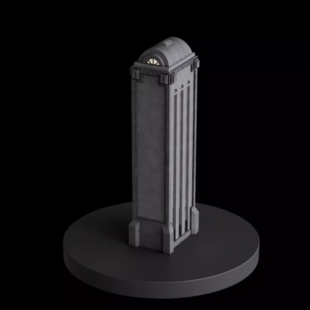 Art Deco City 3D Model – Medium to Low-Poly Cityscape, Blender & FBX - View 60