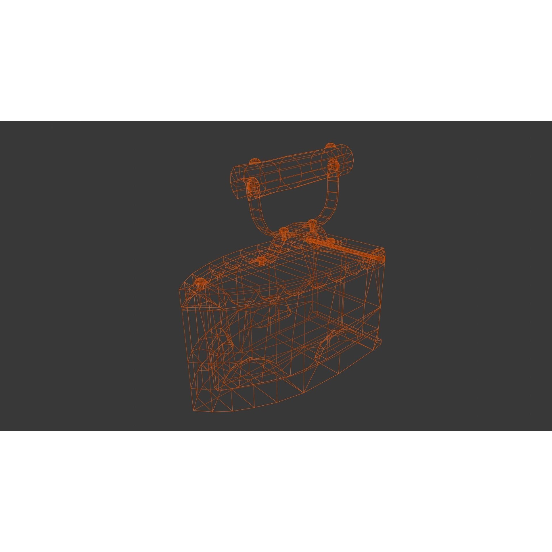 Iron Box - Low-Poly Game-Ready 3D Model - View 11