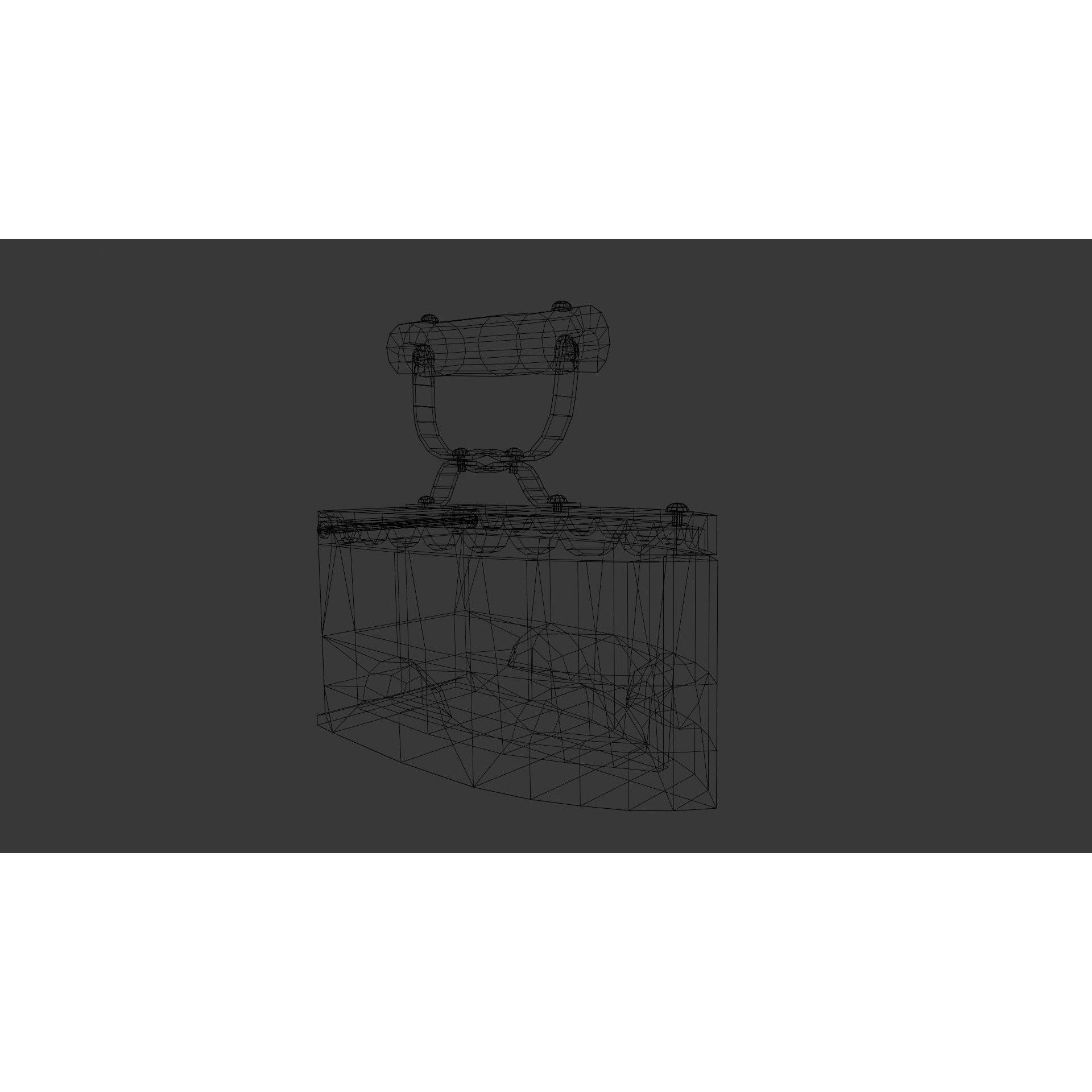 Iron Box - Low-Poly Game-Ready 3D Model - View 13