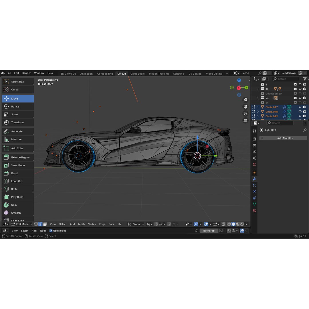 Arox Concept Car 3D Model – Detailed Sport Design for Blender