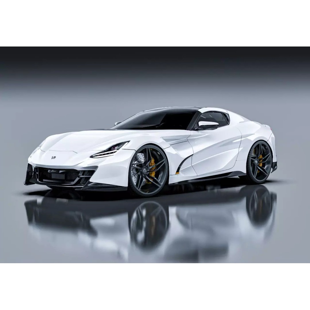Arox Concept Car 3D Model – Detailed Sport Design for Blender - View 2